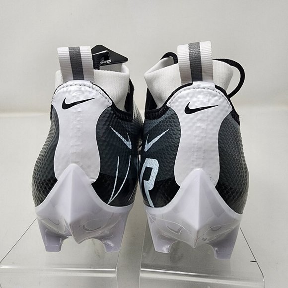 Nike Football Cleats Mens 8.5 Black White Vapor Pro 360 Edge Ghost Laces Knit - Picture 6 of 8
